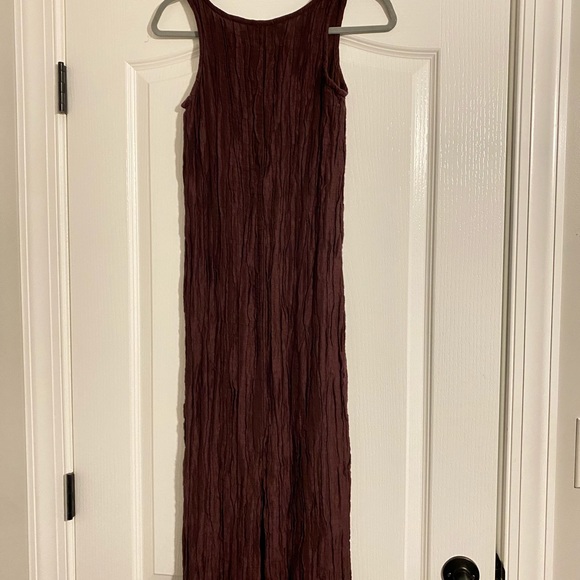 SU-Zen size small sleeves wrinkle dark purple dress. In perfect condition - Picture 14 of 17